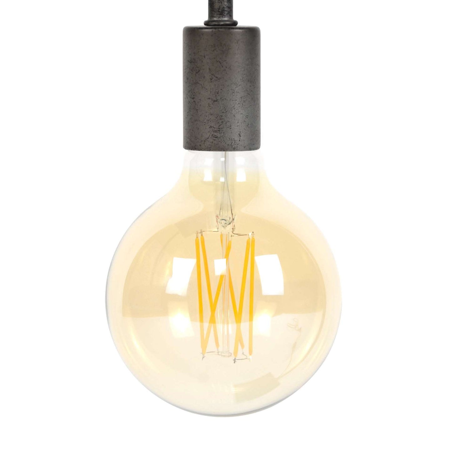 Glühlampe LED Filament Globus 12 5 - E27 6W 2100K 450lm dimmbar / Braunglas