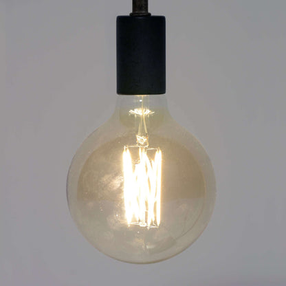 Glühlampe LED Filament Globus 12 5 - E27 6W 2100K 450lm dimmbar / Braunglas