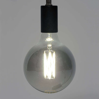 Glühlampe LED Filament Globus 12 5 - E27 6W 2100K 450lm dimmbar / Smoke grey glass