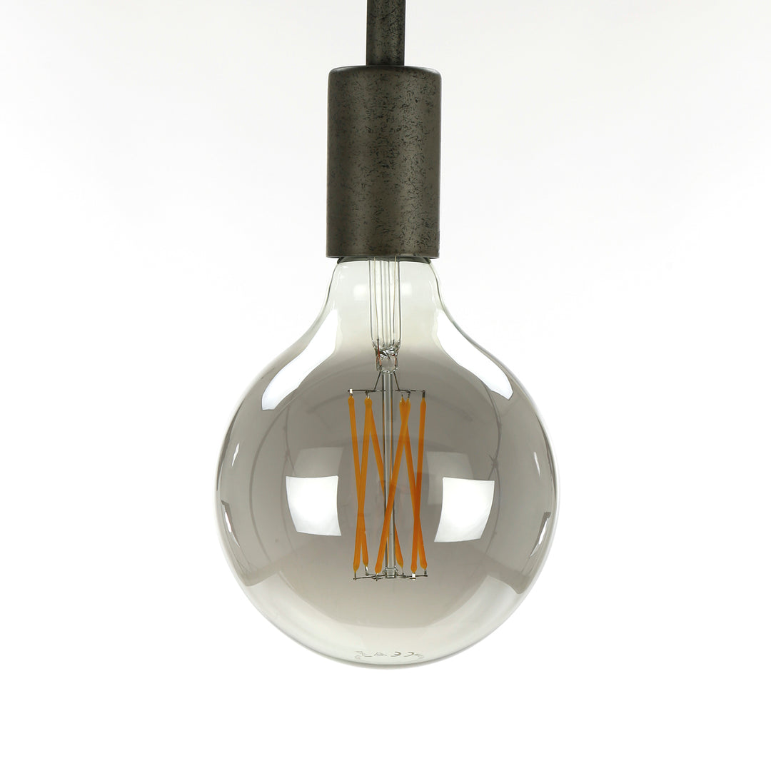 Glühlampe LED Filament Globus 12 5 - E27 6W 2100K 450lm dimmbar / Smoke grey glass