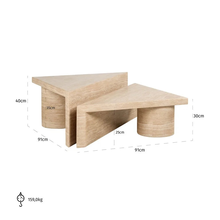 Couchtischset Fictus