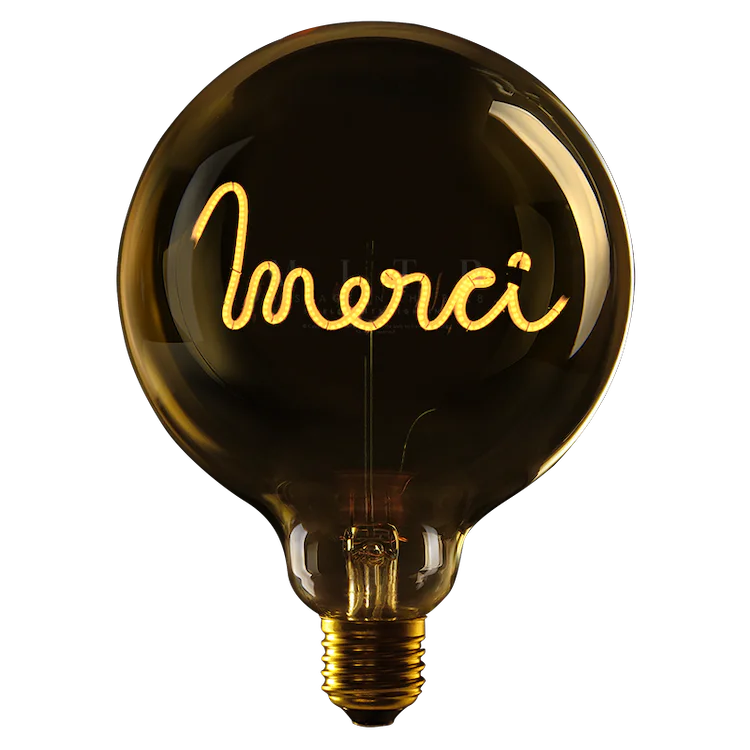Merci - Message in the bulb