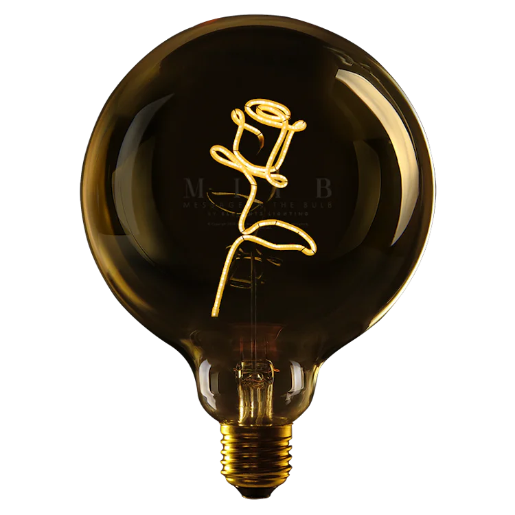 Rose yellow - Message in the bulb