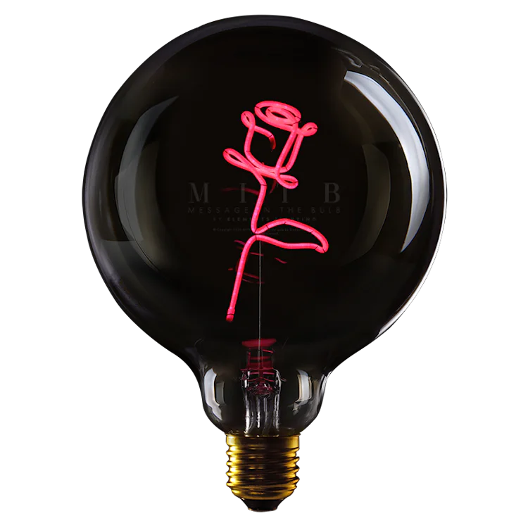 Rose pink - Message in the bulb