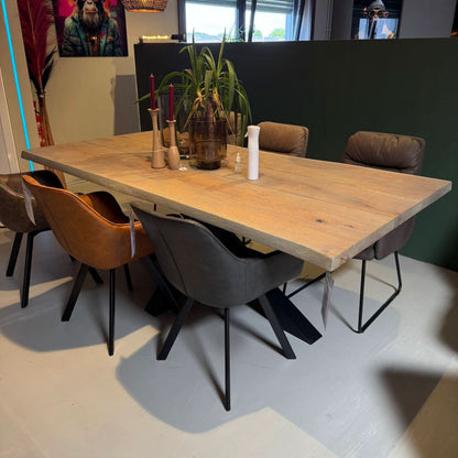 Esstisch Eiche - Old Style 220x100cm - Grey