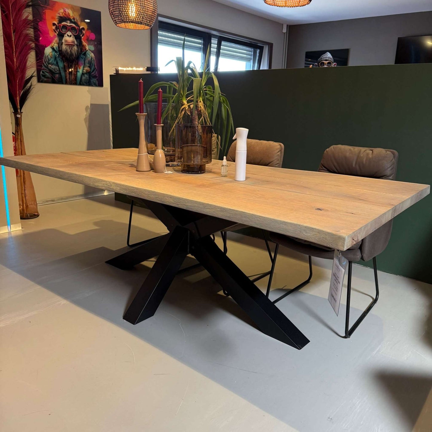 Esstisch Eiche - Old Style 220x100cm - Grey