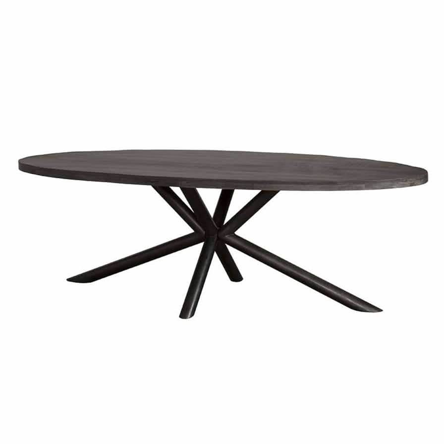 Esstisch Mangoholz, Gestell Metall natur
