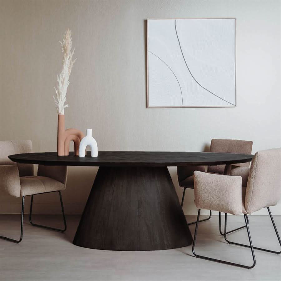Esstisch Mangoholz sandgestrahlt, H 77 cm