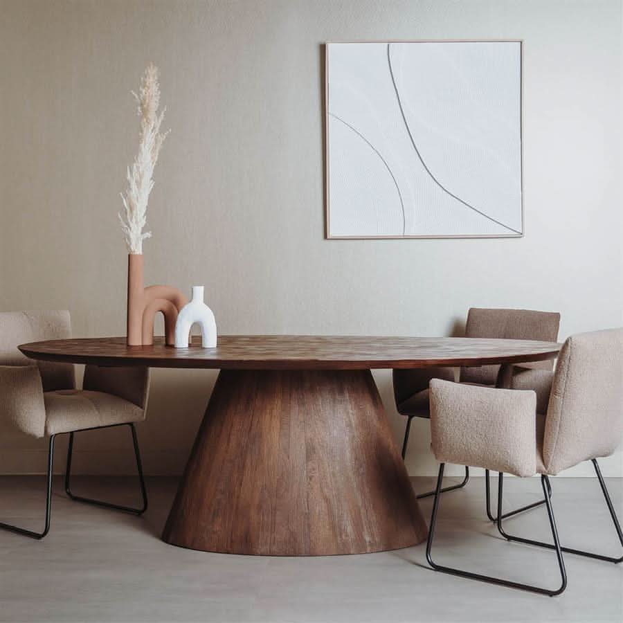 Esstisch Mangoholz sandgestrahlt, H 77 cm