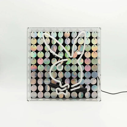 Playboy X Locomocean – Disco Bunny – Glas-Neon-Box-Schild