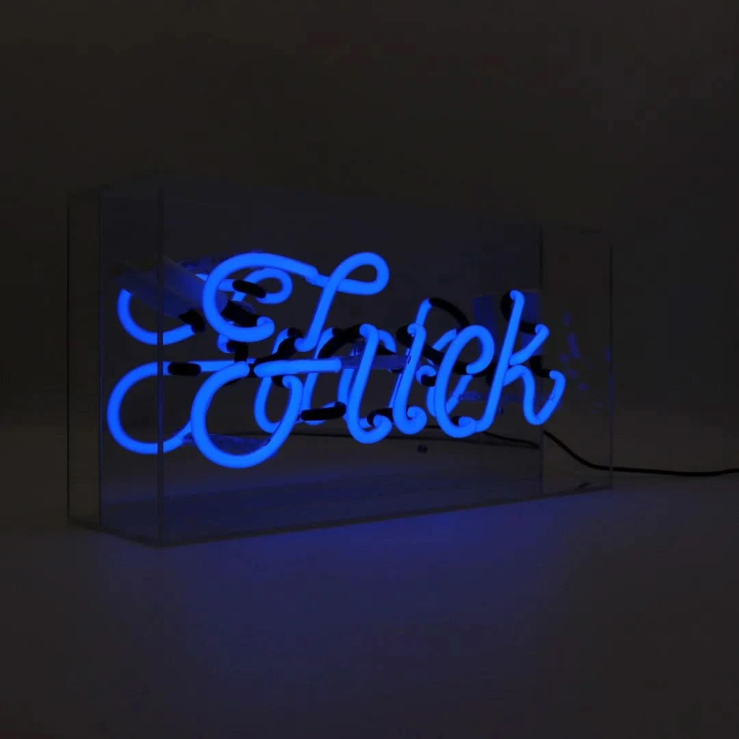 Fuck" Glas-Neonschild