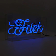 Fuck" Glas-Neonschild