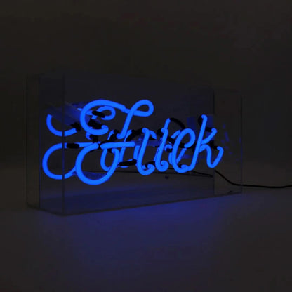 Fuck" Glas-Neonschild
