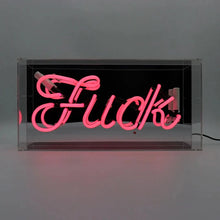 Fuck" Glas-Neonschild