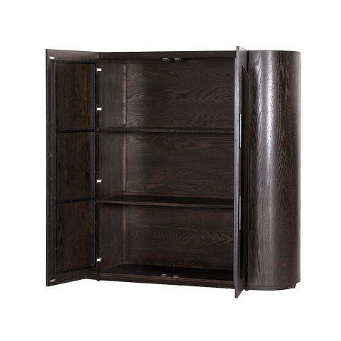 Mando Highboard Eichenfurnier – Espresso