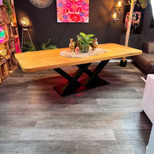 Esstisch Eiche - Antwerpen - 6cm - BigFoot Double - gerade Kante