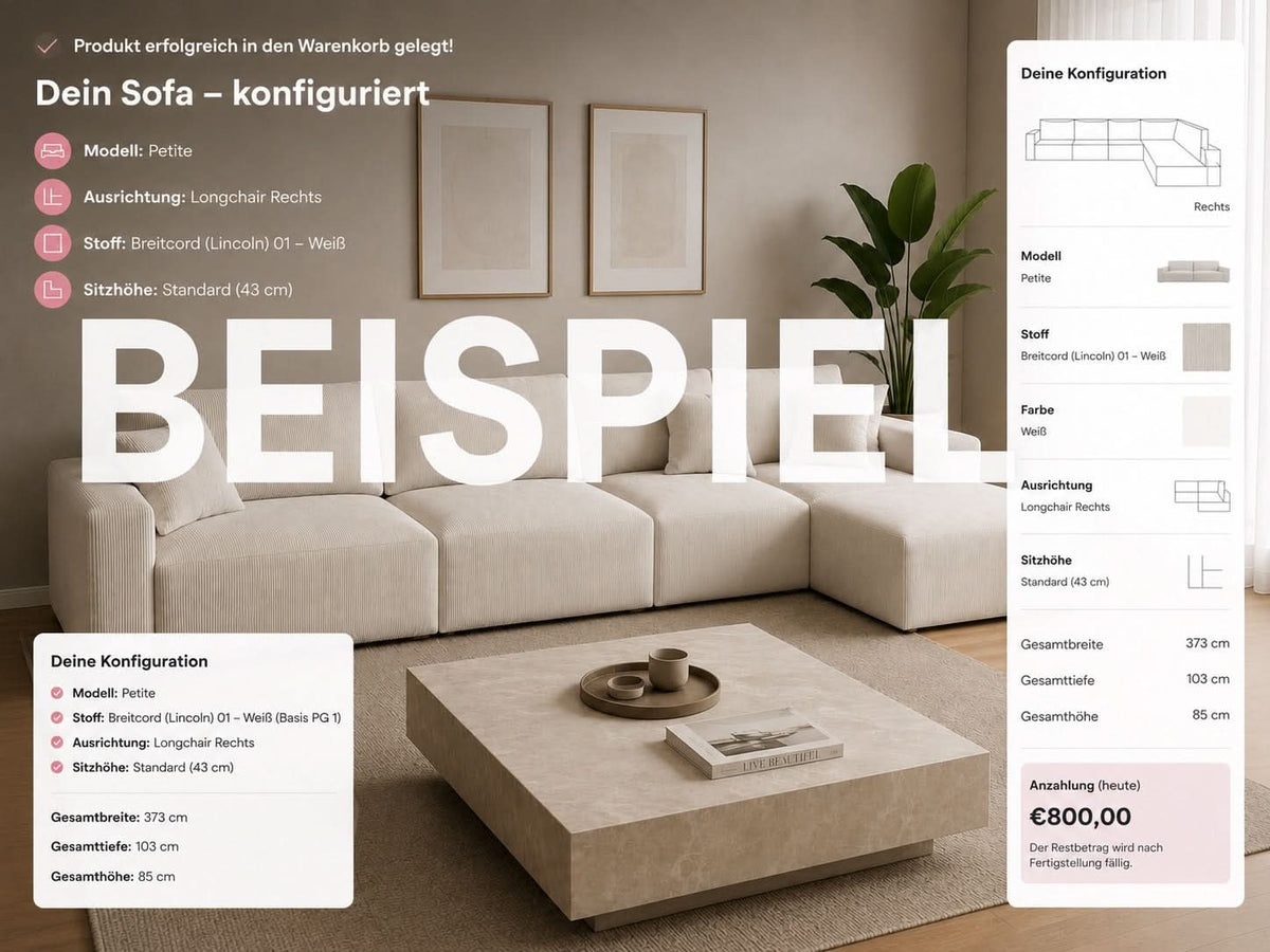 Anzahlung – Dein Esszimmer nach Wahl