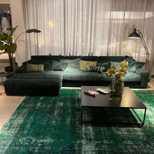 Dash, Ecksofa, Breitcord, dunkelgrün