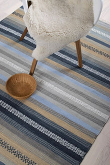 Denver Teppich - Blue/Sand