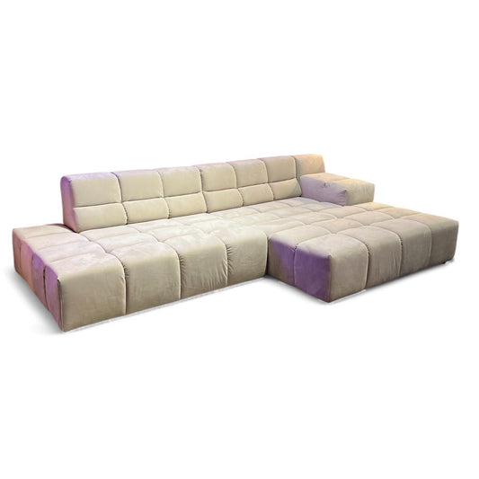Temple Ecksofa - Samt - 286x169cm