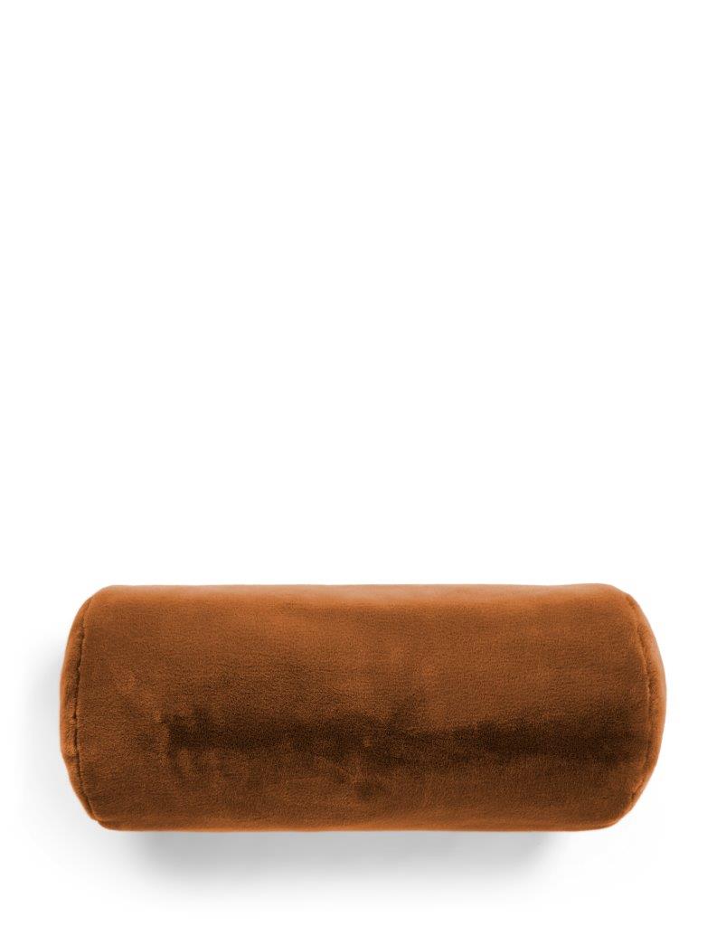 Furry Kissen 22x50cm - Leather brown