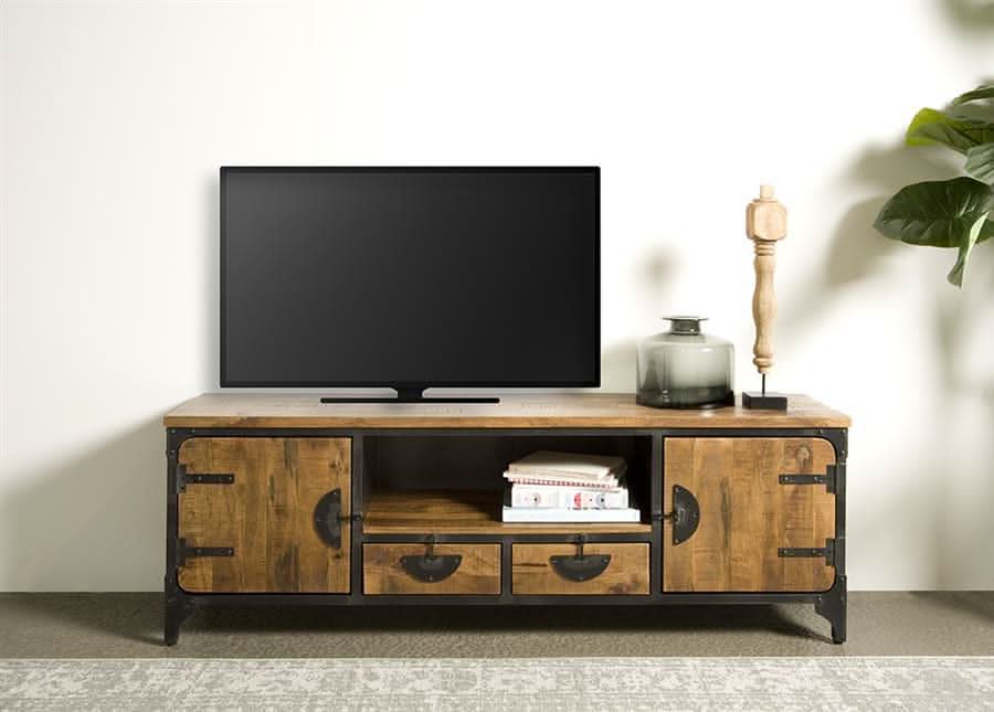 TV-Board Risor Mangoholz – Braun