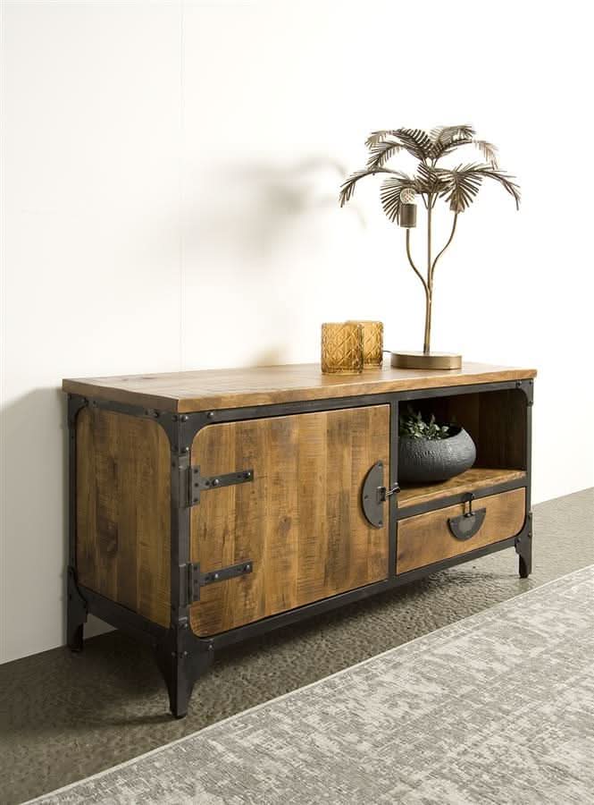 TV-Board Risor Mangoholz – Braun