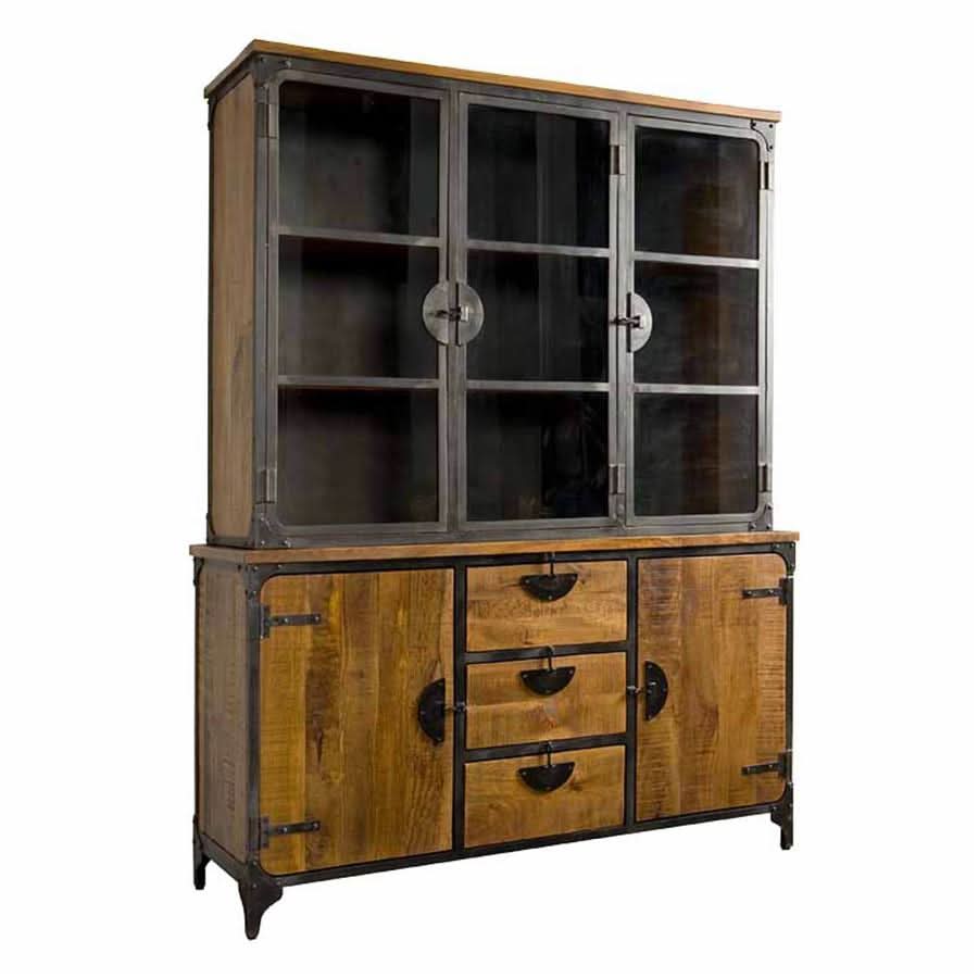 Risor Vitrine Mangoholz – Braun