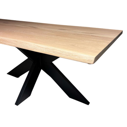 Esstisch Eiche - 4cm - Baumkante - 400x100cm