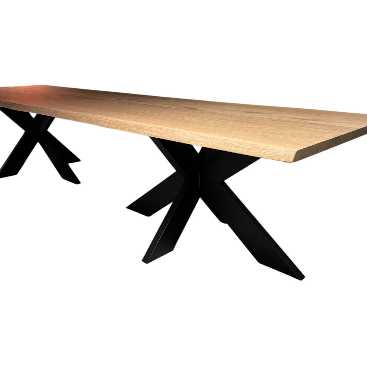 Esstisch Eiche - 4cm - Baumkante - 400x100cm