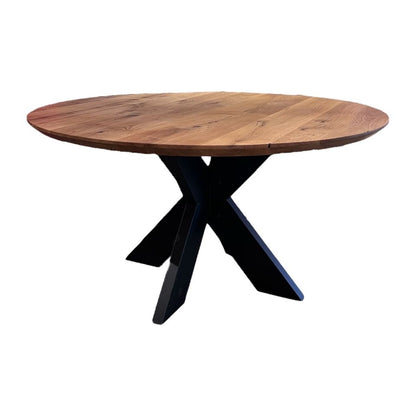 Esstisch Eiche Rund - Schweizer Kante - 140cm