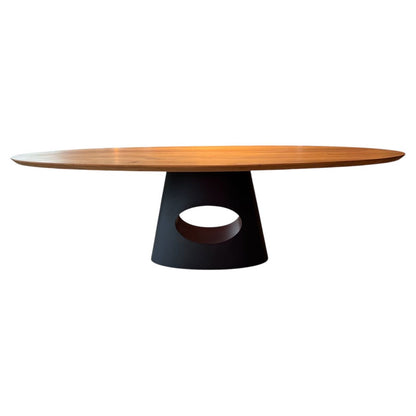 Esstisch Eiche - Oval - Schweizer Kante - 240x120cm