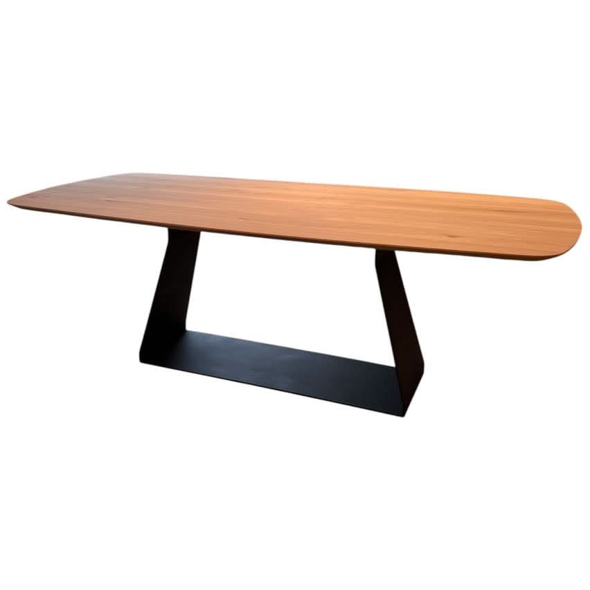 Esstisch Eiche - Dänisch Oval - Schweizer Kante - 220x100cm