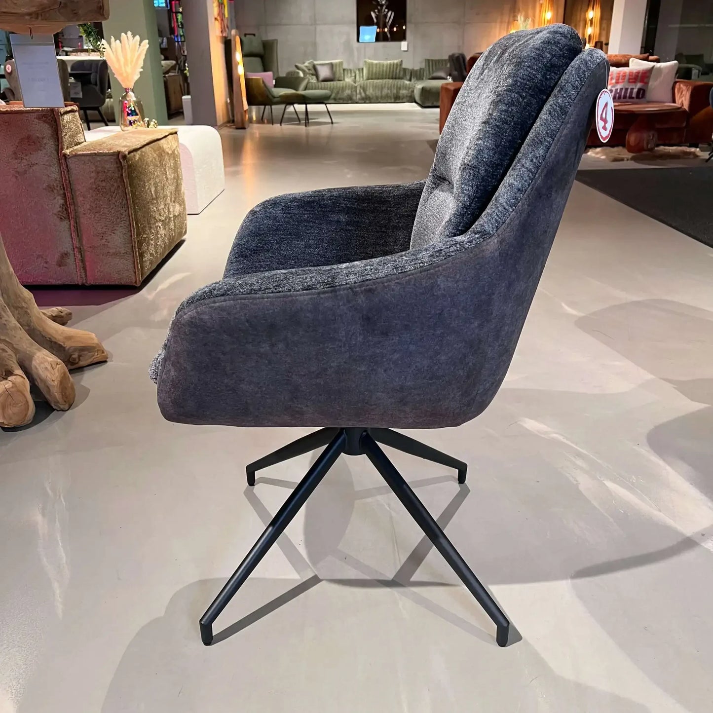 Dave Drehstuhl mit Armlehne - Charcoal Grey