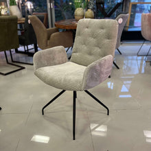 Monty Stuhl / Armlehnenstuhl / Drehstuhl - Silver