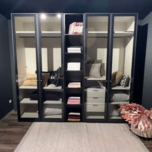 Kleiderschrank Drehtüren - 239x57x220cm