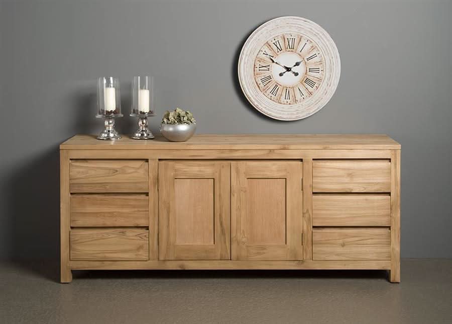 Sideboard Mora Teakholz – Braun