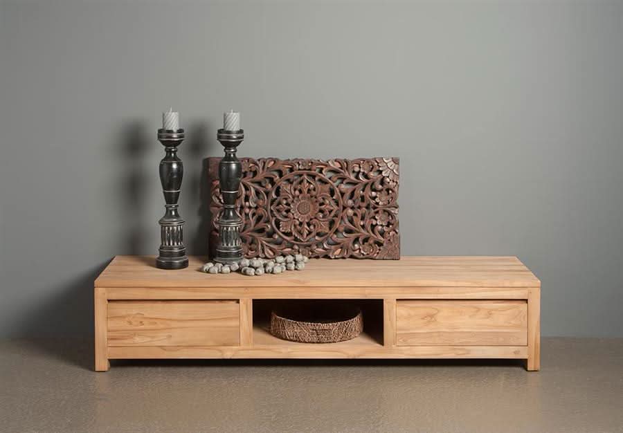 Mora TV-Board Teakholz – Natur