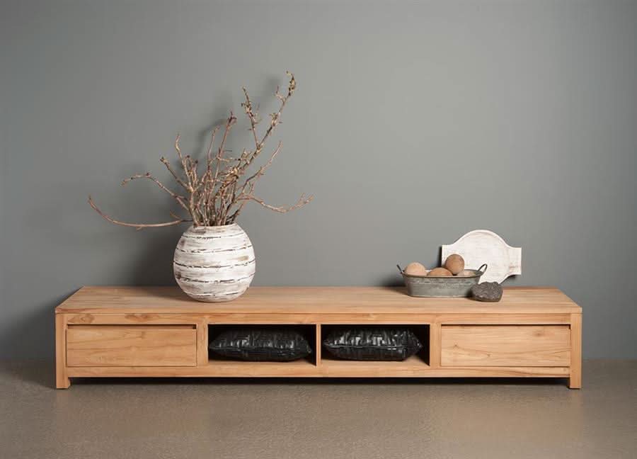 Mora TV-Board Teakholz – Natur
