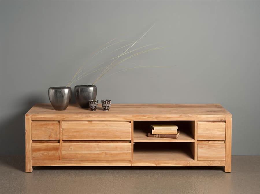 Mora TV-Board Teakholz – Natur