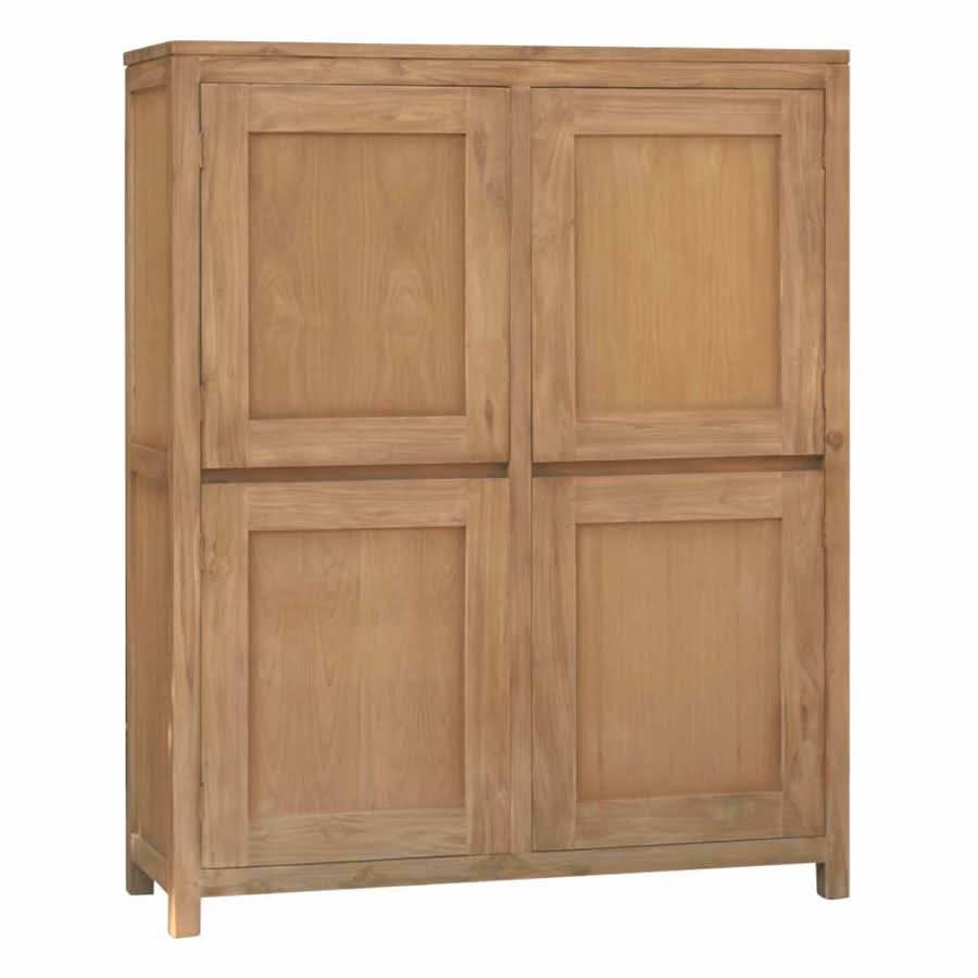 Mora Schrank Teakholz, 4 Türen – Natur