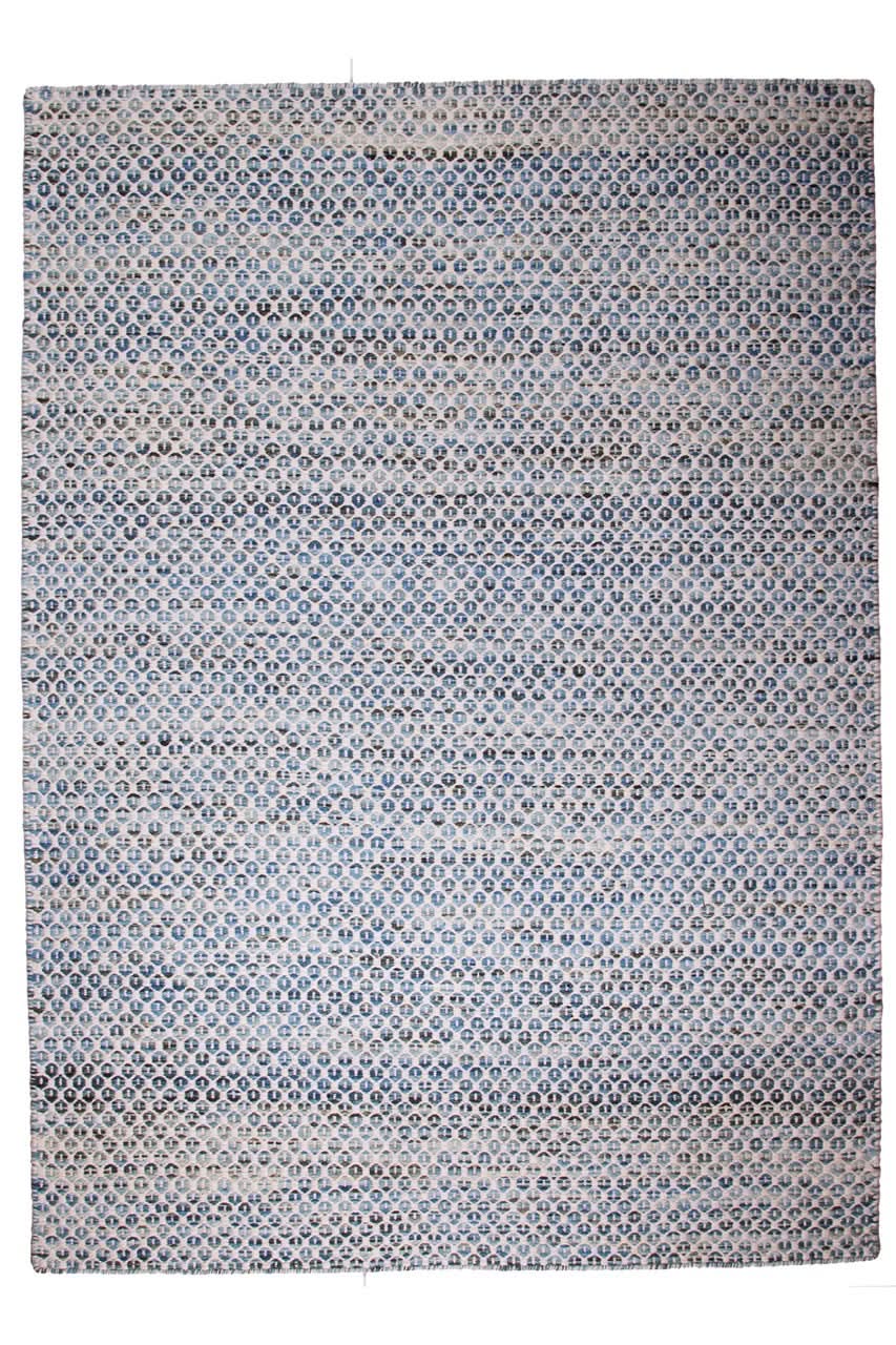 Java Teppich - Ivory & Blue