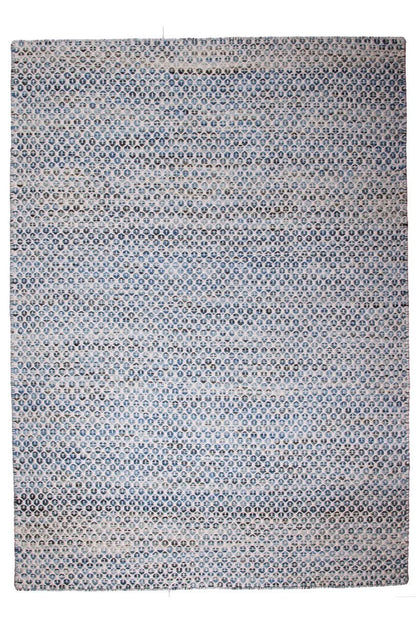 Java Teppich - Ivory & Blue