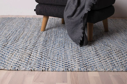Java Teppich - Ivory & Blue