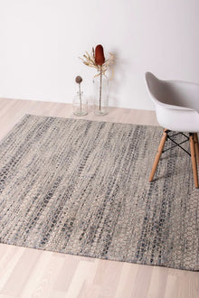 Java Teppich - Grey & Blue