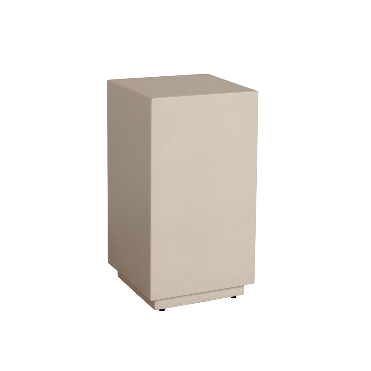 Bomlo Beistelltisch Säulenform quadratisch – Beige
