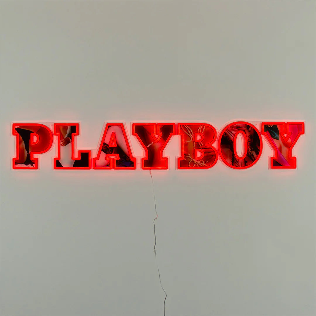 Playboy X Locomocean - Playboy Wordmark Red LED Wall Mountable Neon 115x19,5 cm