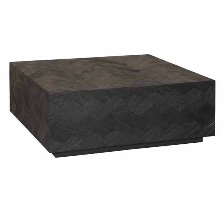 Couchtisch Orsa Altholz/Eichenfurnier, Gestell Metall Gunmetal – Schwarz
