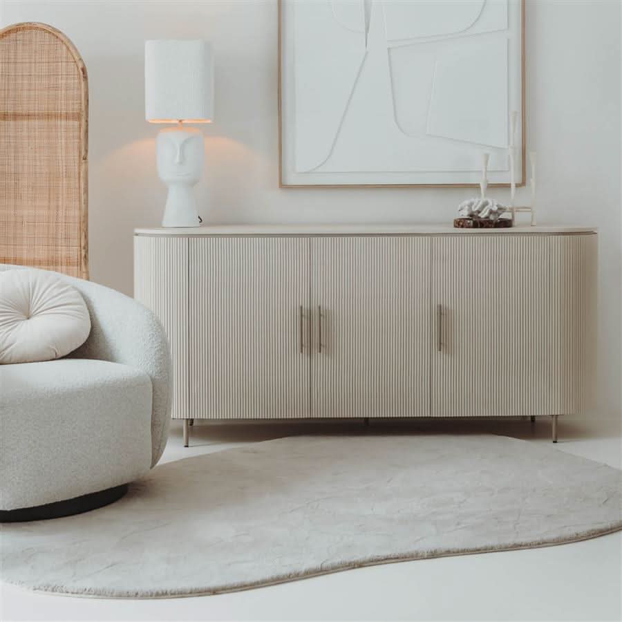 Lemvig Sideboard Steinoptik – Beige