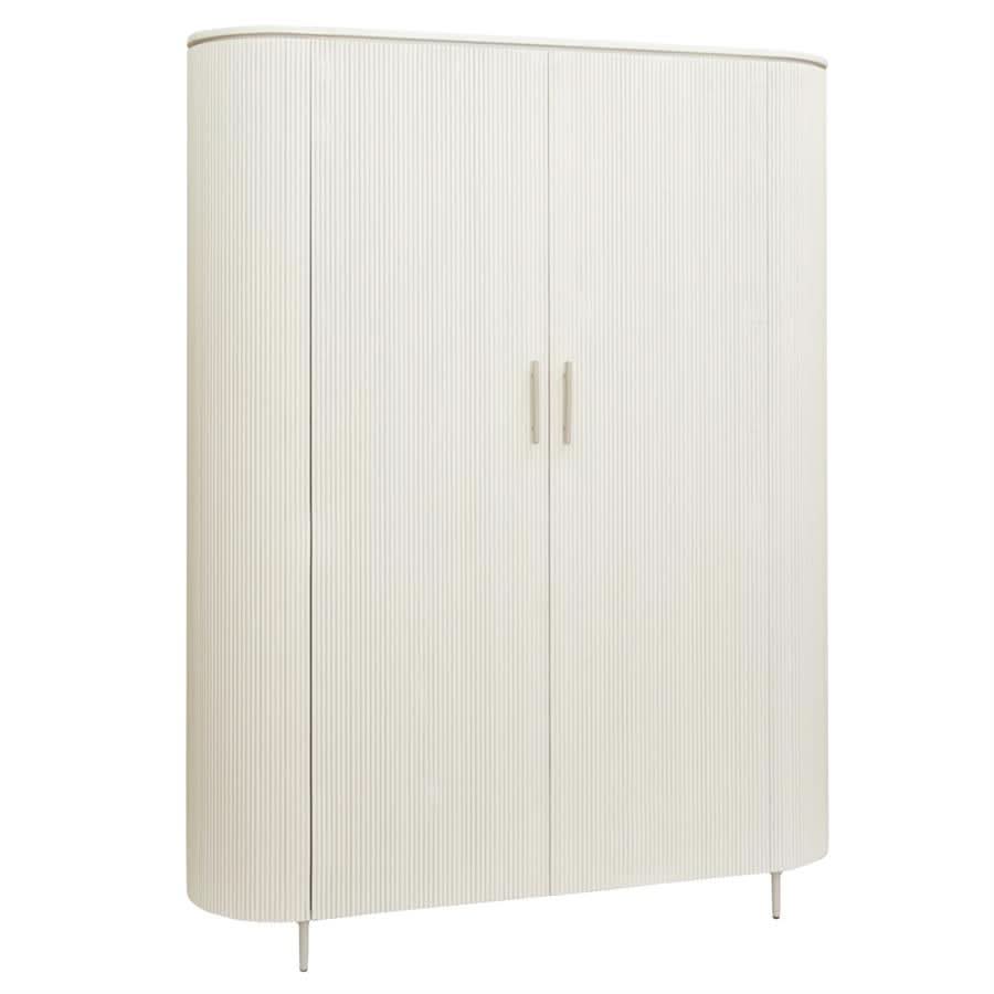 Schrank Lemvig Steinoptik, 2 Türen – Beige